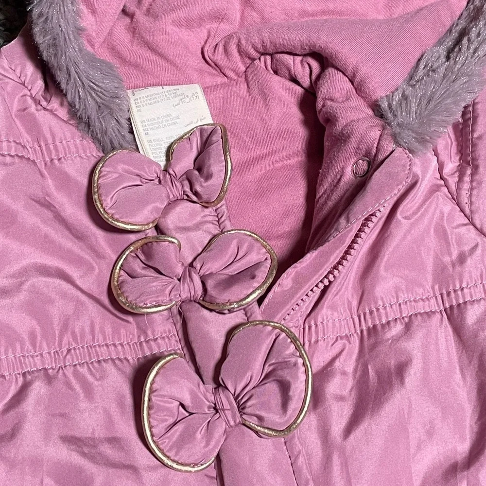 First Impressions 6-9 Month Bunting Suit Baby Girl 6 Month 6-9m Fall Winter Pink - Picture 5 of 8